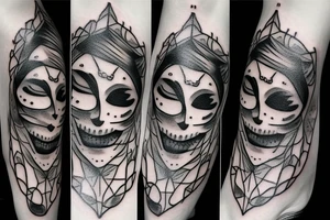Ghost Face mask tattoo idea