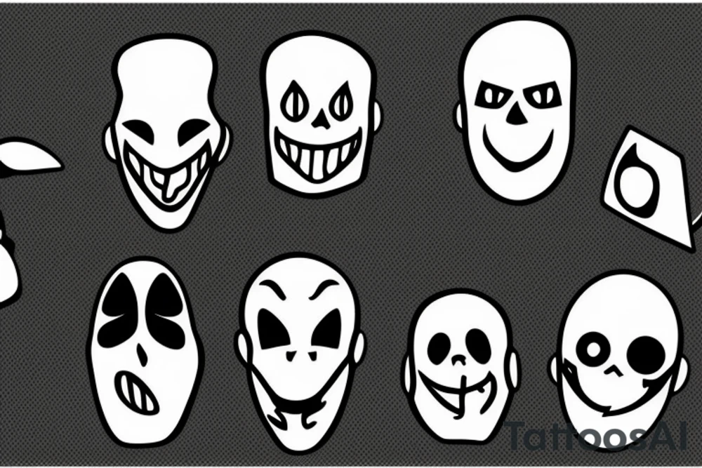Ghost Face mask tattoo idea