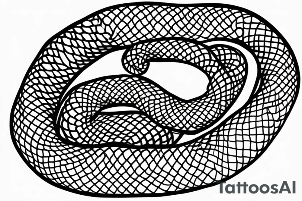 a snake winding around a banana tattoo idea