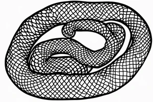 a snake winding around a banana tattoo idea