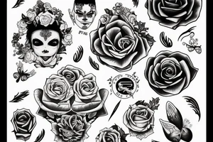 4 life writing tattoo idea
