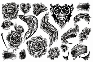 4 life tattoo in font tattoo idea