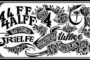 Text that says 4 life tattoo idea