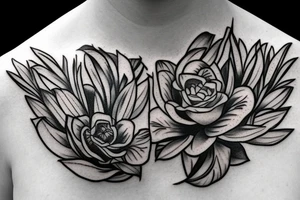 rosemary tattoo going around the neck tattoo idea