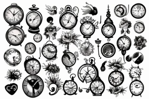 Clocks tattoo idea