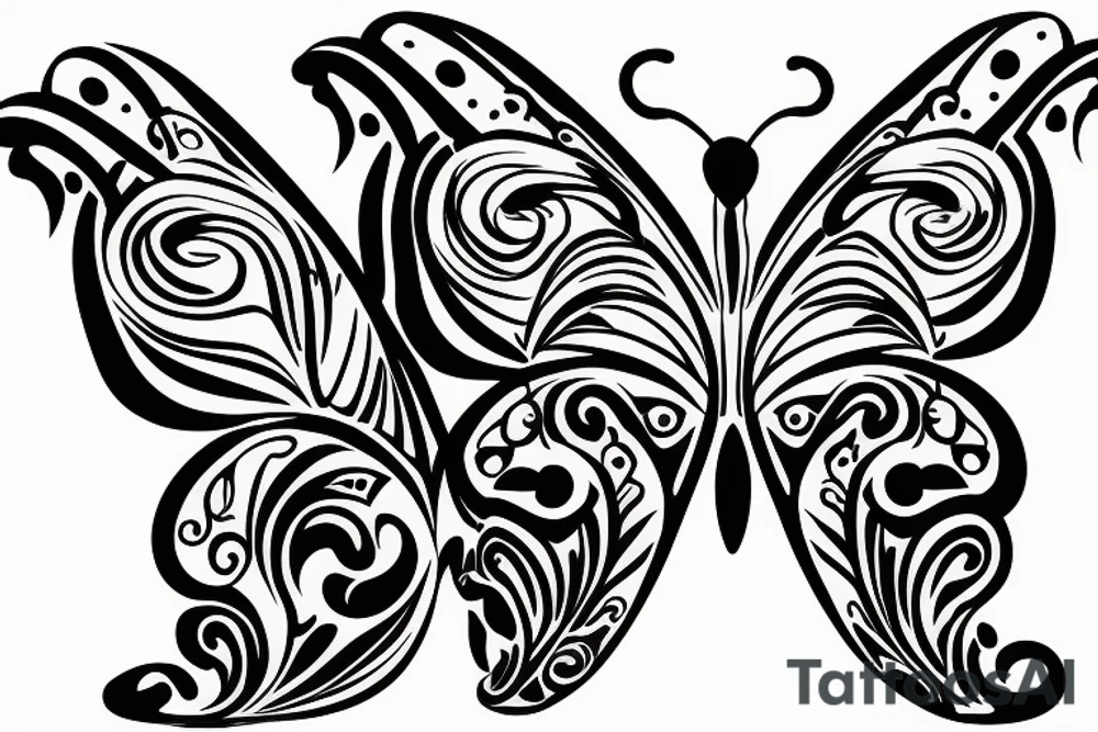 butterfly tattoo idea