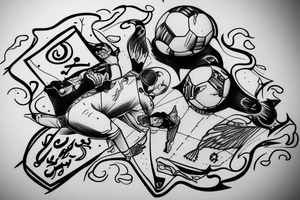 Skydiving, Persian, soccer, f1 tattoo idea