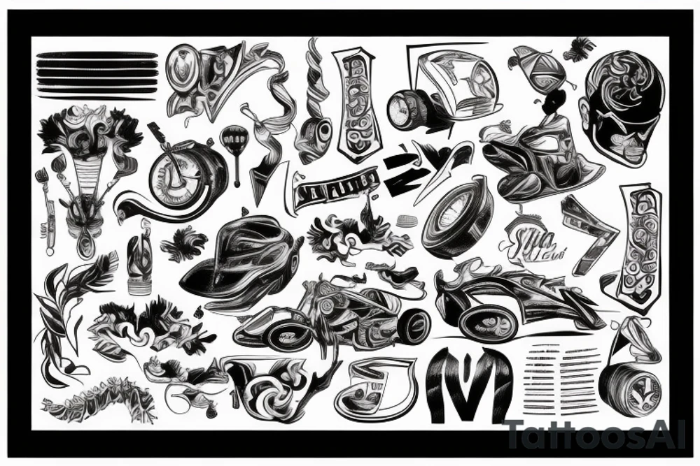 Formula 1 tattoo idea