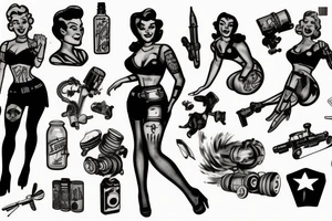 Fallout pinup girl tattoo idea
