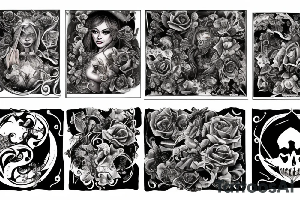 beauty within chaos tattoo idea