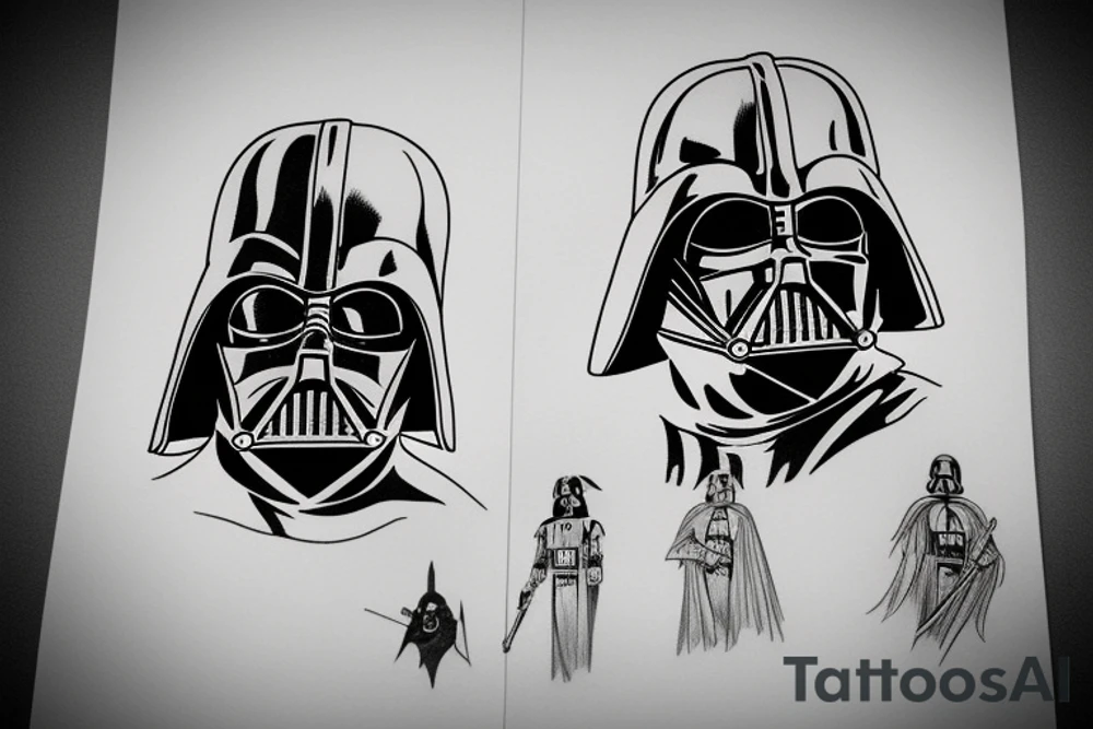 darth vader tattoo idea