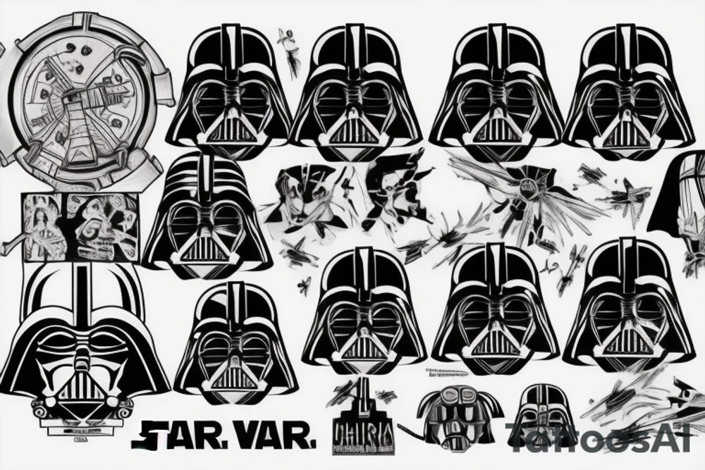 darth vader tattoo idea