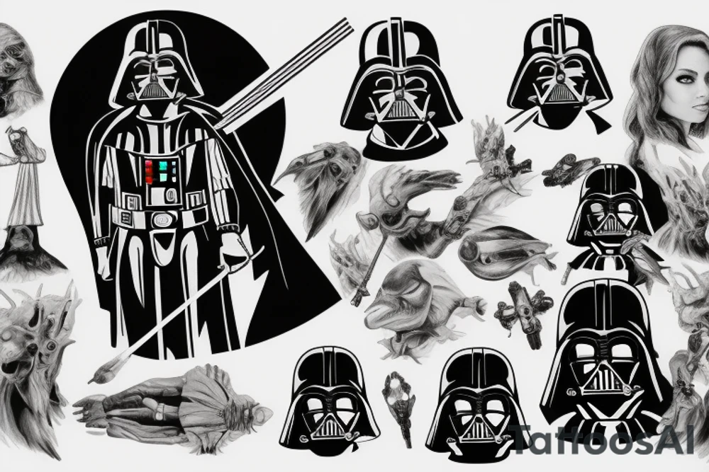 darth vader tattoo idea