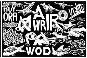 When everything seems to be going against you, remember airplanes take off against the wind tattoo idea