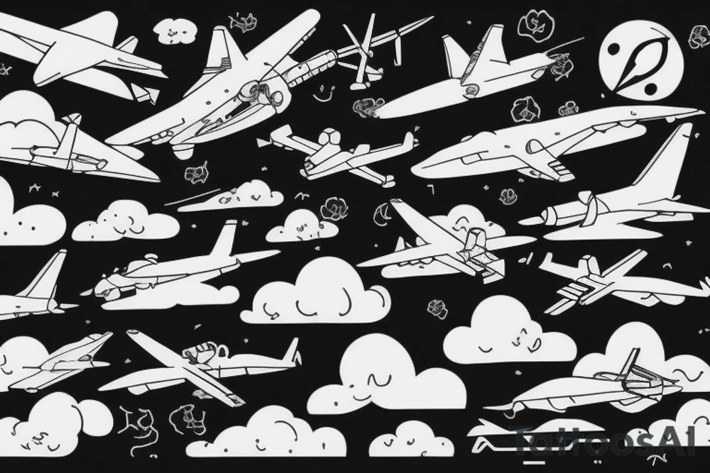 When everything seems to be going against you, remember airplanes take off against the wind tattoo idea