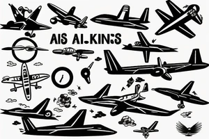 When everything seems to be going against you, remember airplanes take off against the wind tattoo idea