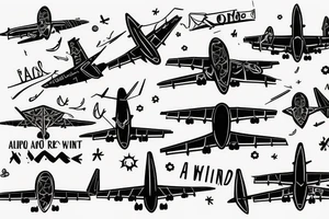 When everything seems to be going against you, remember airplanes take off against the wind tattoo idea
