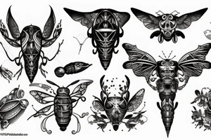 beautiful fly tattoo idea