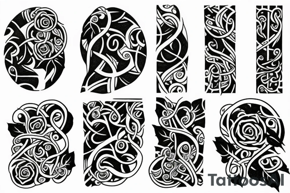 Ivy vine sleeve tattoo idea