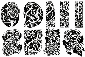 Ivy vine sleeve tattoo idea