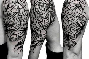 Ivy vine sleeve tattoo idea
