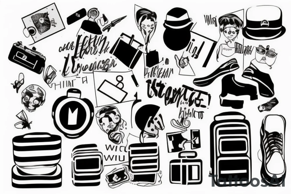 immigrant, suffocate, suitcase tattoo idea