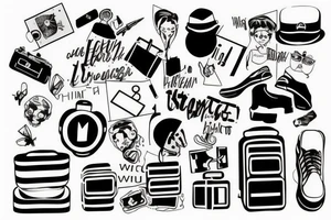 immigrant, suffocate, suitcase tattoo idea