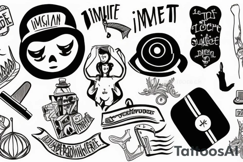 immigrant, suffocate, suitcase tattoo idea