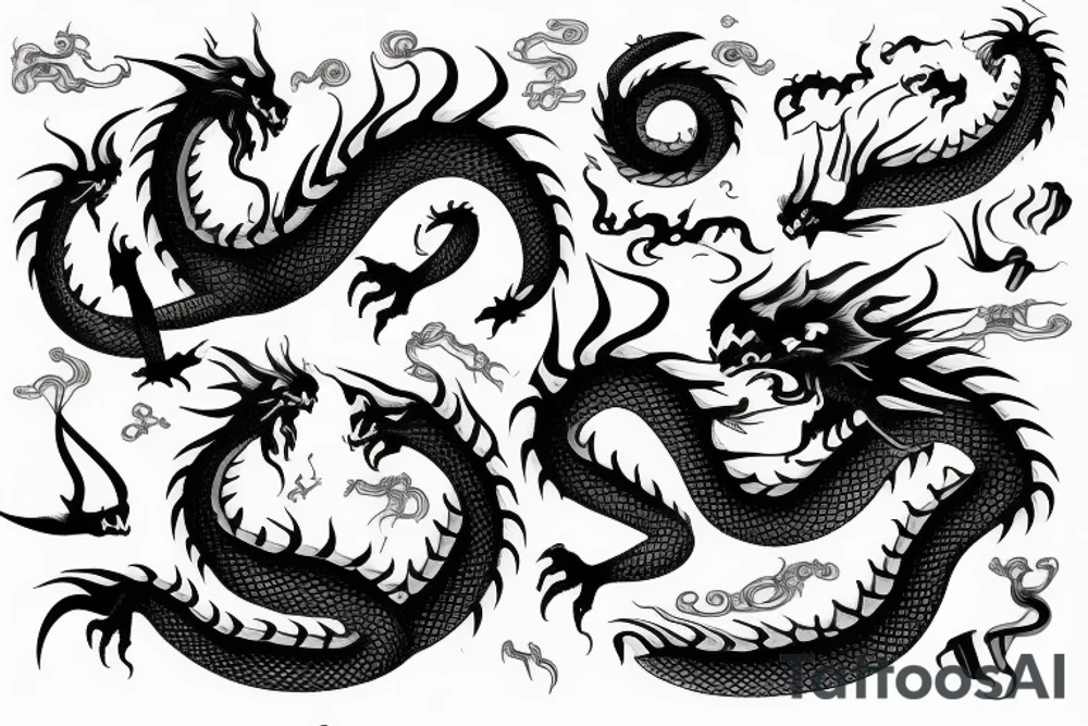 Big dragon tattoo idea
