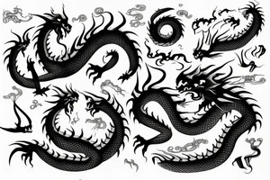 Big dragon tattoo idea