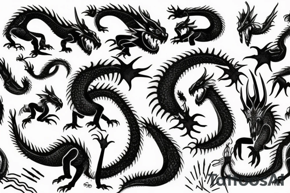 Big dragon tattoo idea