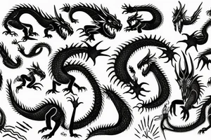 Big dragon tattoo idea