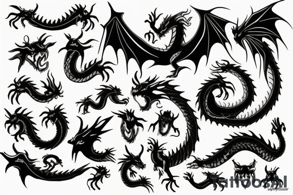 Dragon tattoo idea