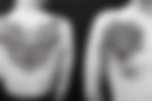 A lotus, wolf, and roman numerals tattoo idea