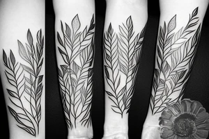 eywa, flowers, plants, trees, botanical, fine line tattoo idea