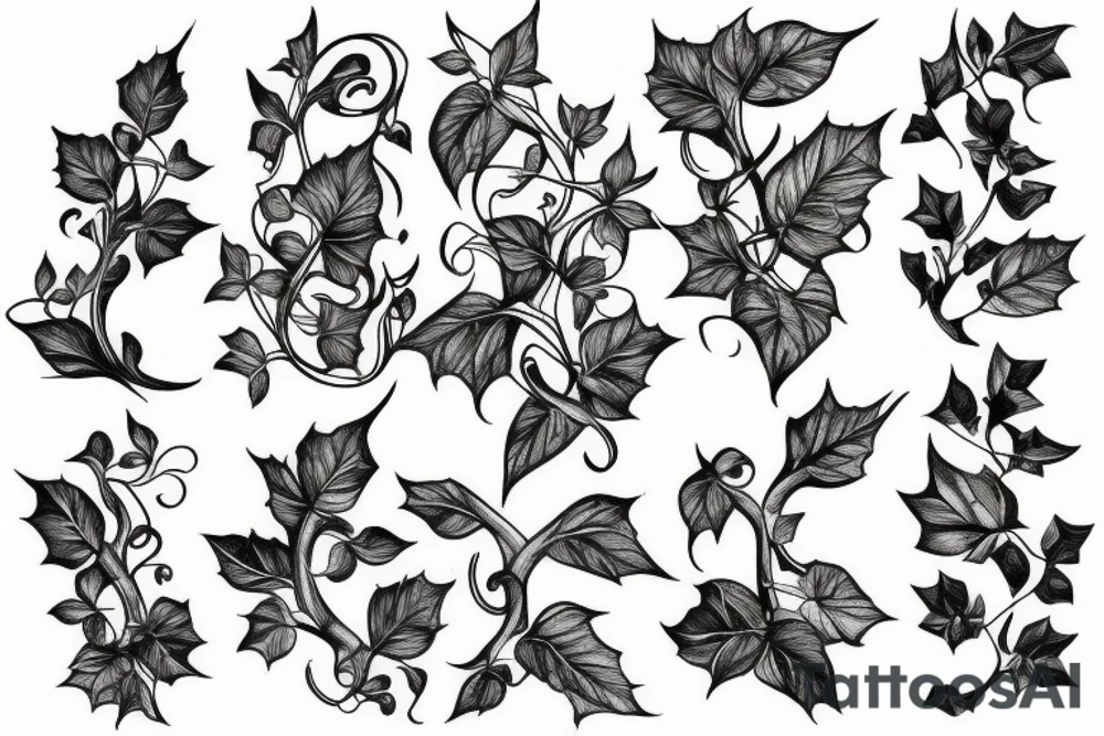 Ivy vine tattoo idea