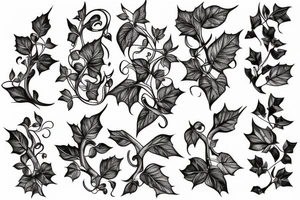 Ivy vine tattoo idea