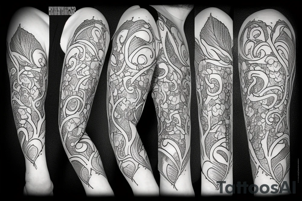 Ivy vine tattoo idea