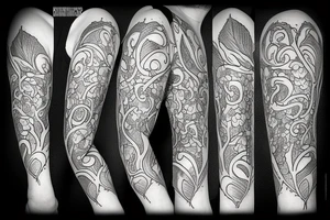 Ivy vine tattoo idea