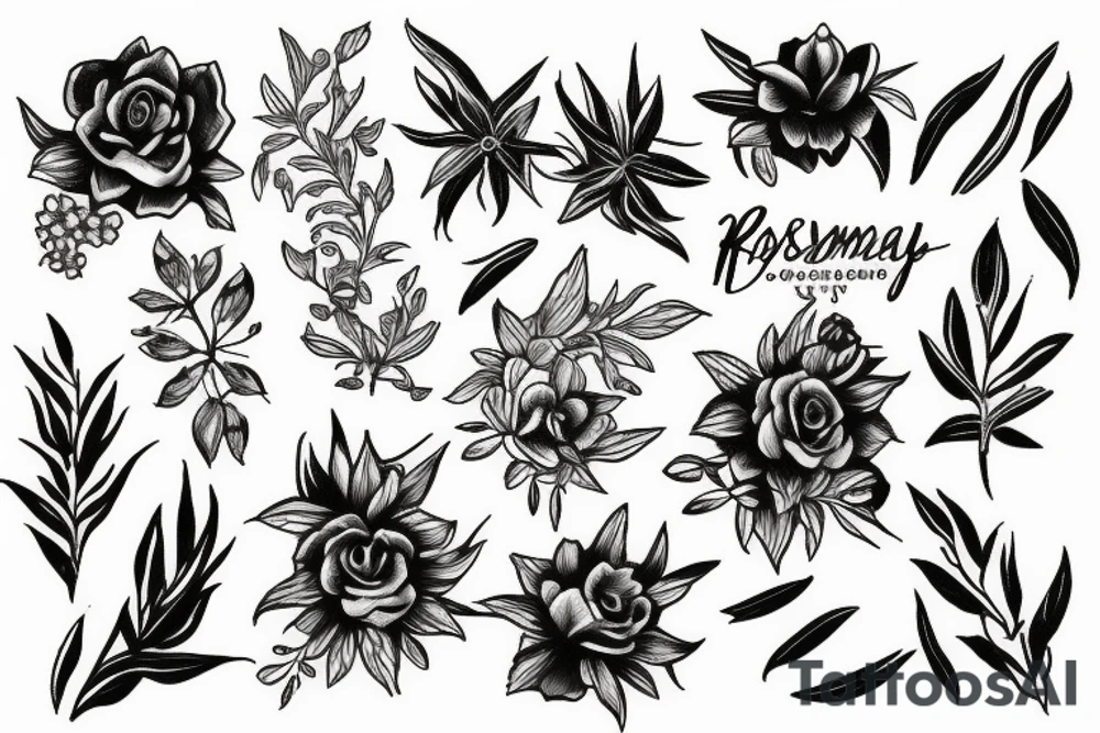 Rosemary tattoo idea