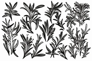 Rosemary herb tattoo idea