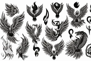 Son of the Phoenix and Goat tattoo idea