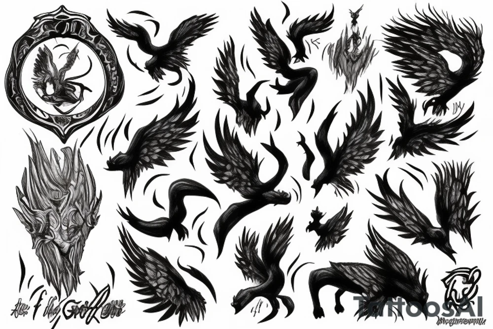 Son of the Phoenix and the Goatman tattoo idea