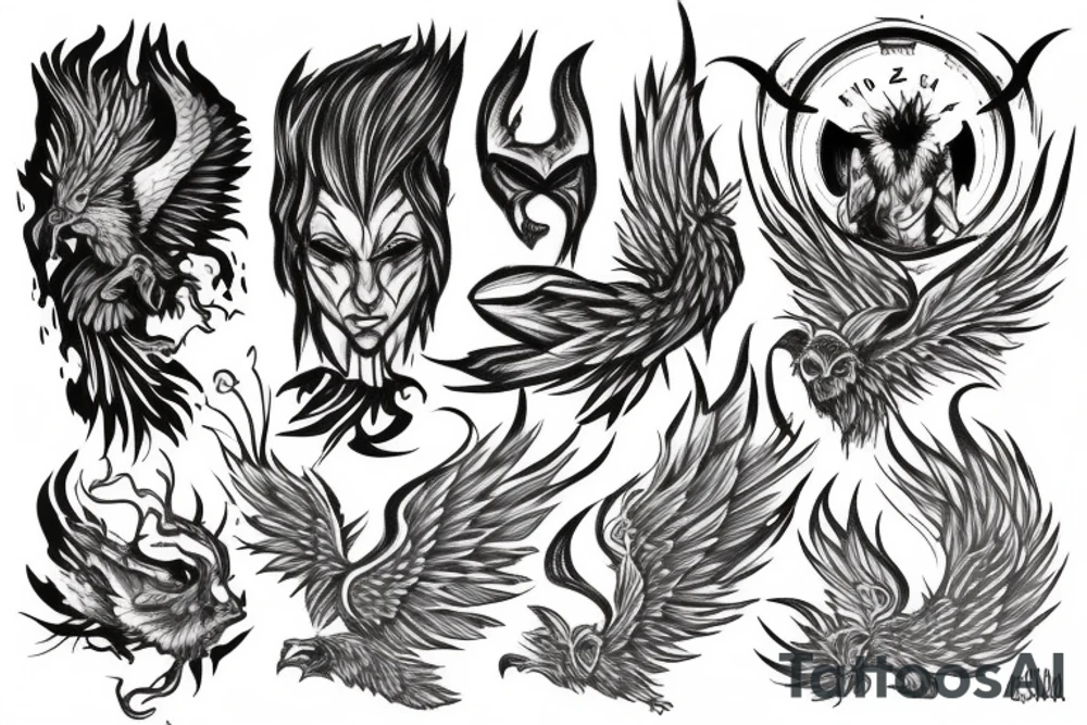 Son of the Phoenix and the Goatman tattoo idea