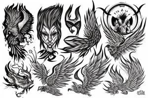 Son of the Phoenix and the Goatman tattoo idea