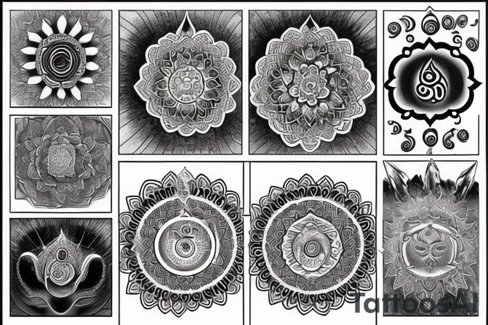 Sudarshan chakra and ganda tattoo idea