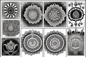 Sudarshan chakra and ganda tattoo idea