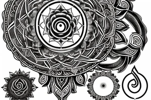 Sudarshan chakra and ganda tattoo idea