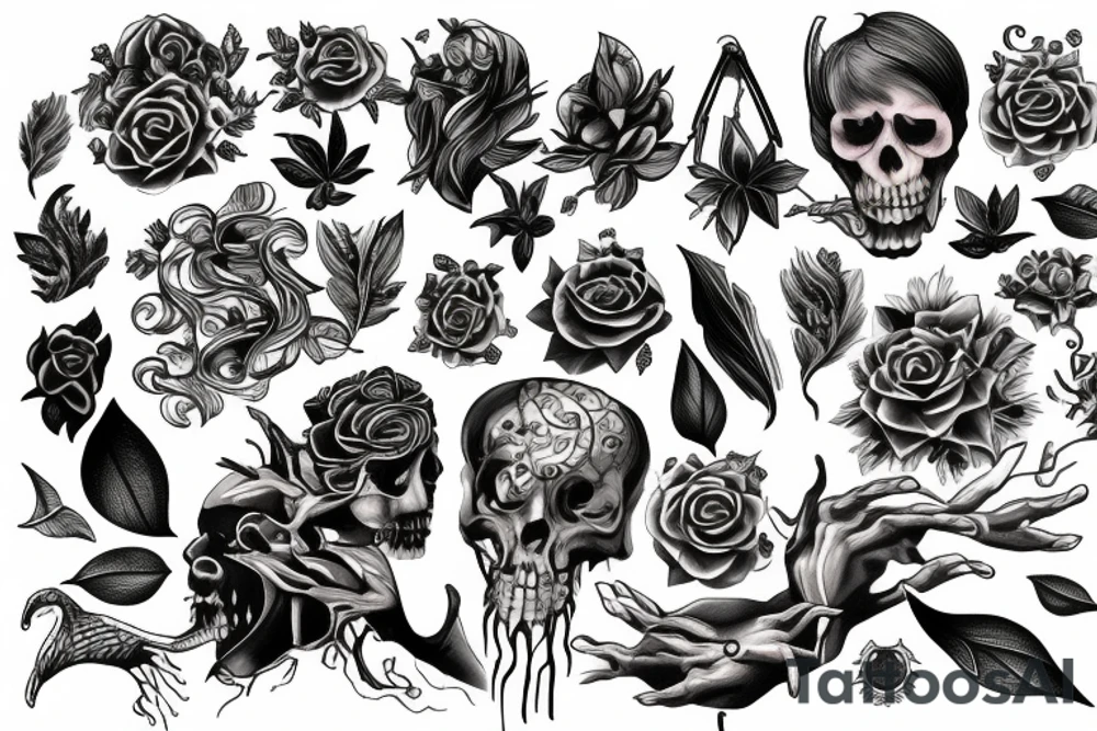 Pain and growth tattoo idea
