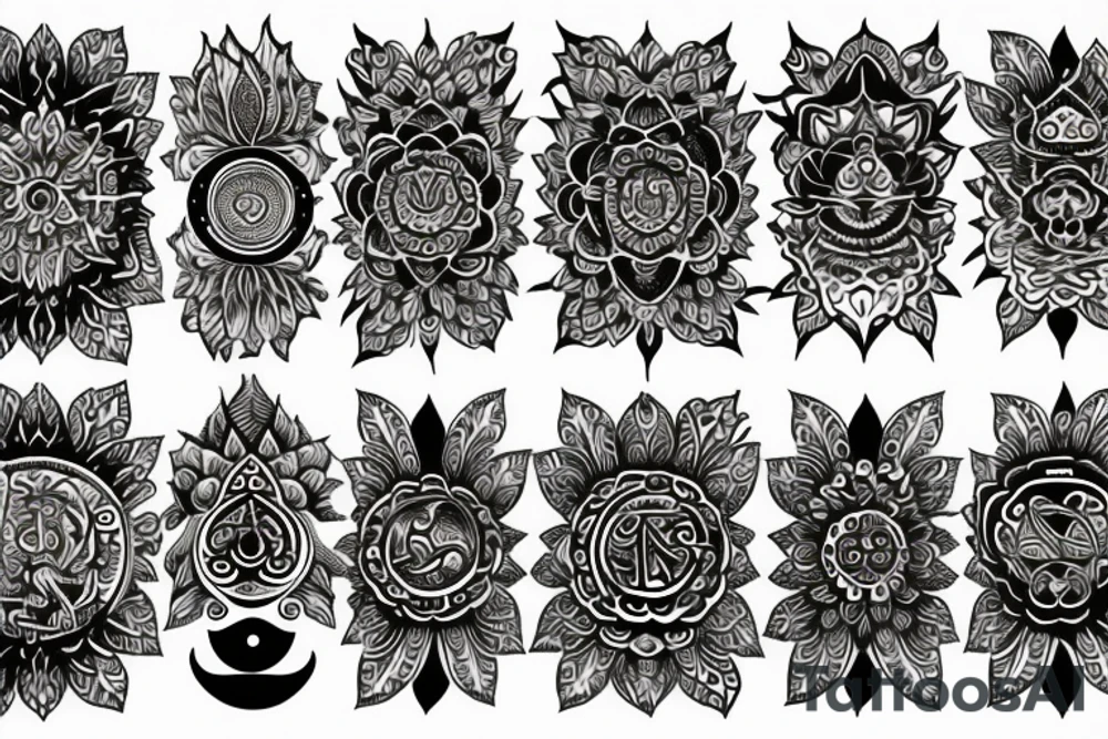 Sudarshan chakra and ganda tattoo idea